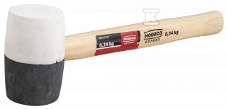 M otek Gumowy 340g Trzonek Drewniany Bia o czarny MN 31 212 Hurtownia 
